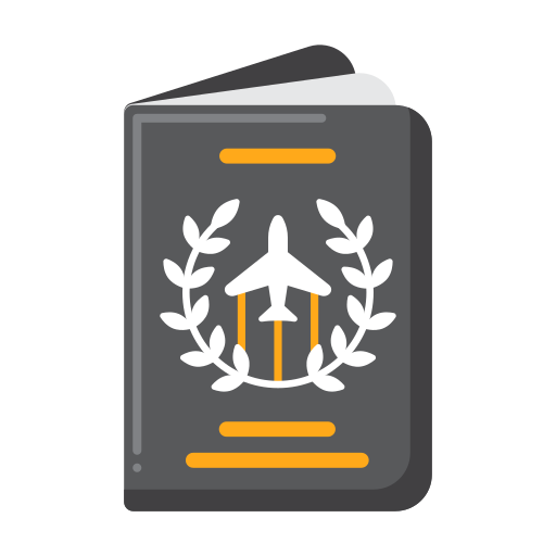 paszport Flaticons Flat ikona