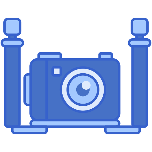 Underwater camera Flaticons Lineal Color icon