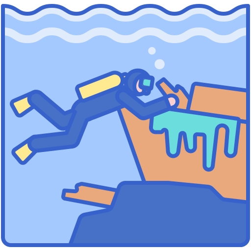 buceo Flaticons Lineal Color icono
