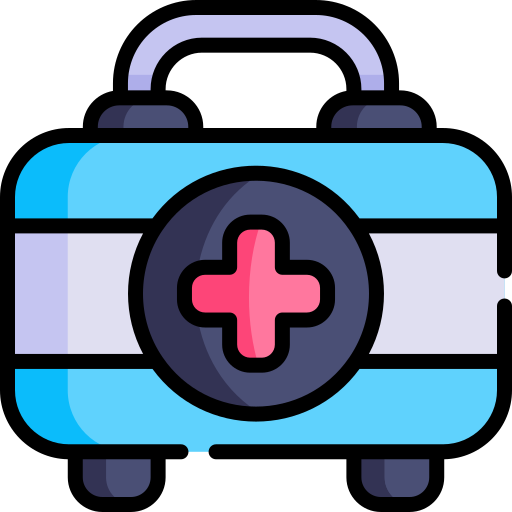 Emergency kit Kawaii Lineal color icon