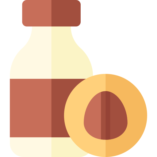 lait d'amande Basic Rounded Flat Icône