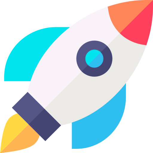 Rocket Basic Straight Flat icon