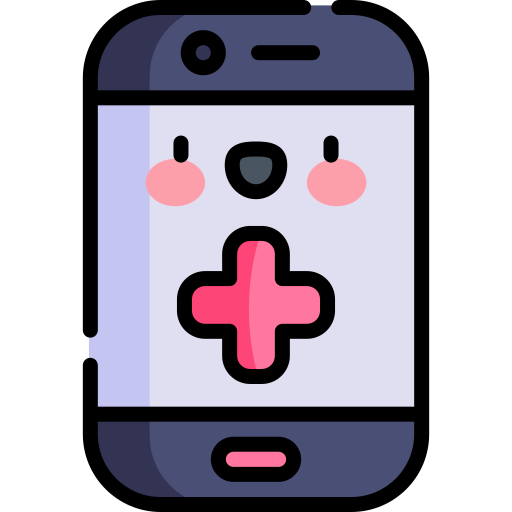 Smartphone Kawaii Lineal color icon