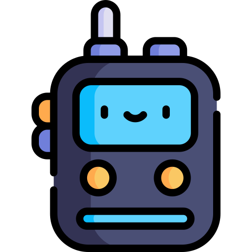 walkie-talkie Kawaii Lineal color icon