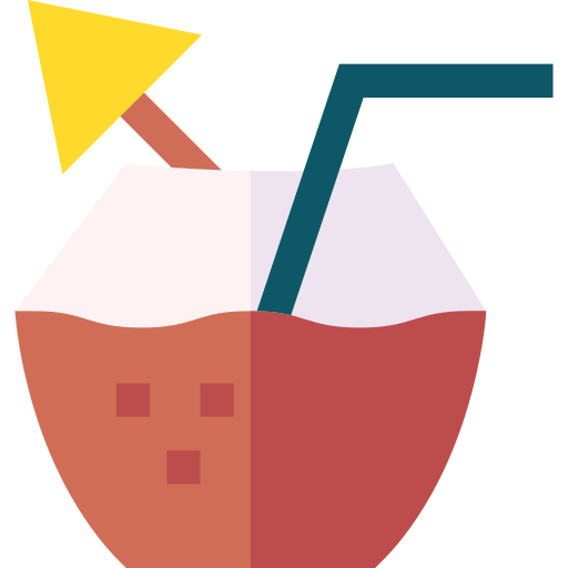 bevanda al cocco Basic Straight Flat icona