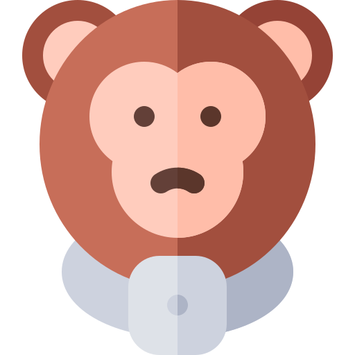 원숭이 Basic Rounded Flat icon