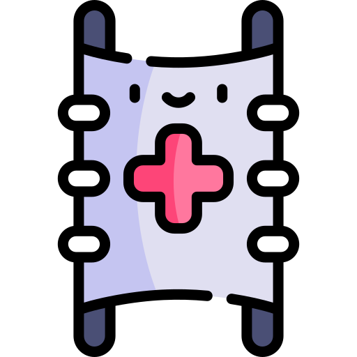 Stretcher Kawaii Lineal color icon