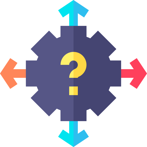 toma de decisiones Basic Straight Flat icono