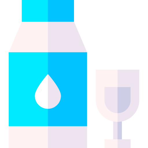 butelka mleka Basic Straight Flat ikona