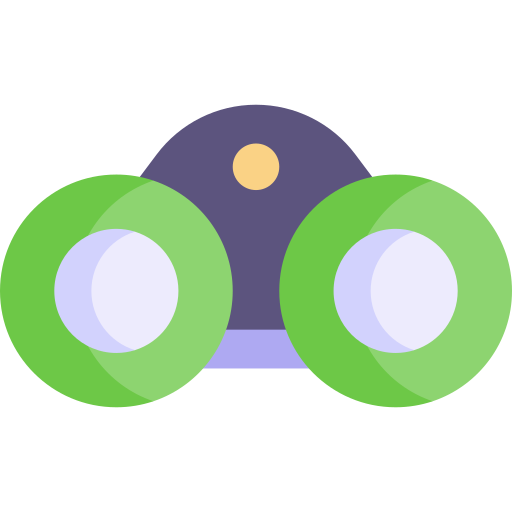 Binoculars Kawaii Flat icon