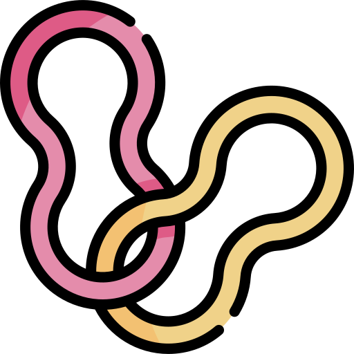 Rubber bands Kawaii Lineal color icon