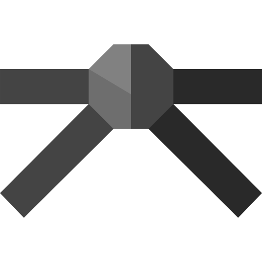 블랙 벨트 Basic Straight Flat icon