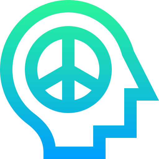 Peace Super Basic Straight Gradient icon