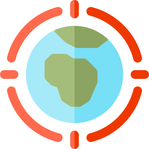 지구 Basic Rounded Flat icon