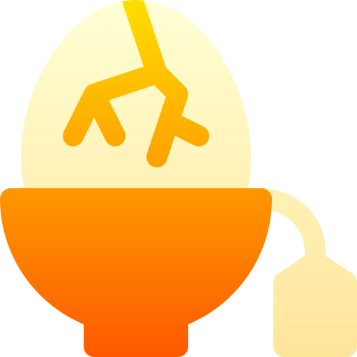 차 계란 Basic Gradient Gradient icon