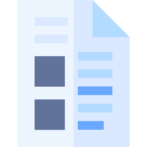 document Basic Straight Flat Icône