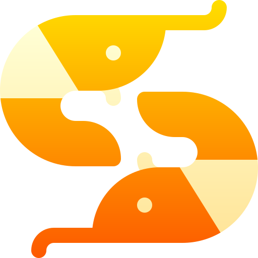 새우 Basic Gradient Gradient icon