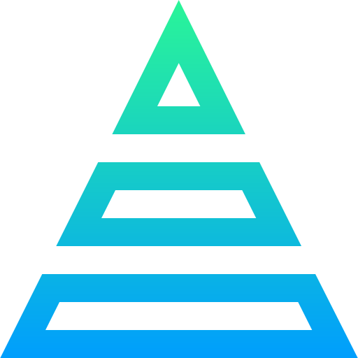 pyramide Super Basic Straight Gradient icon