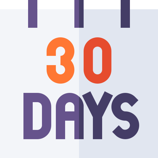 30 dni Basic Straight Flat ikona