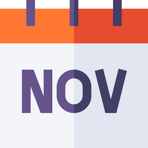 Ноябрь Basic Straight Flat иконка
