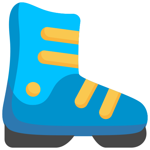skischoenen Generic Flat icoon
