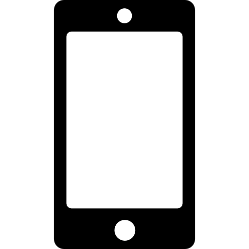 smartfon z pustym ekranem Basic Rounded Filled ikona