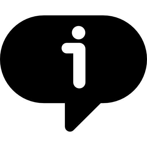 Information speech bubble  icon