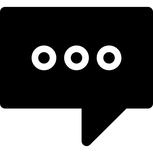 Speech bubble with ellipsis  icon