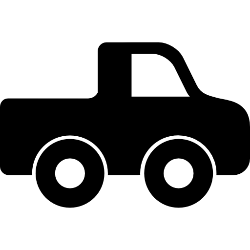 widok z boku ciężarówki  ikona