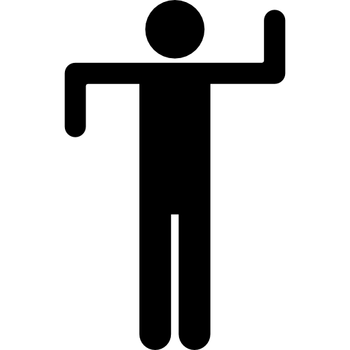 Working out silhouette  icon