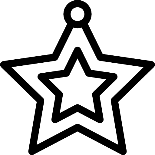 estrela da árvore de natal  Ícone