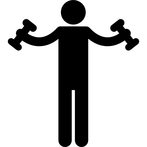 ejercicio silueta  icono