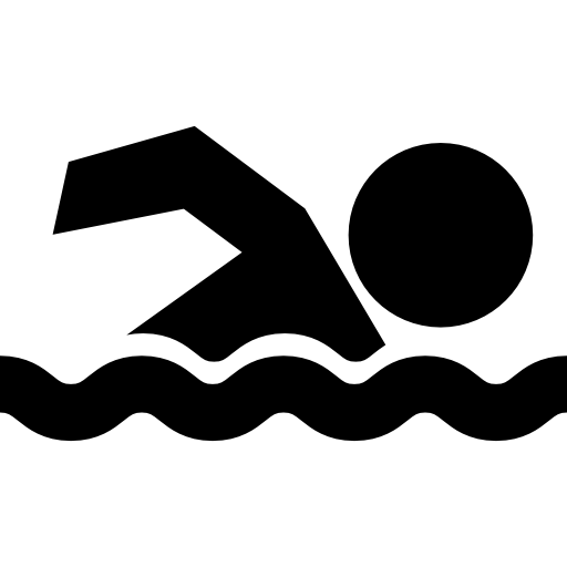 silueta de natación  icono
