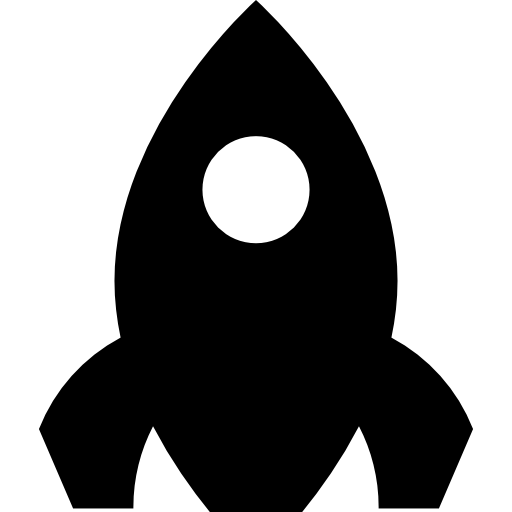verticale raket  icoon
