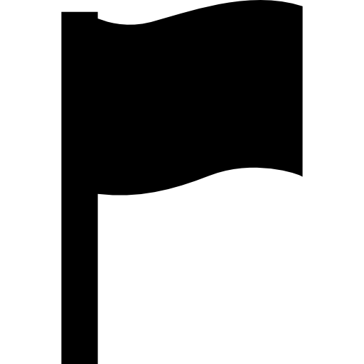 bandera llana  icono