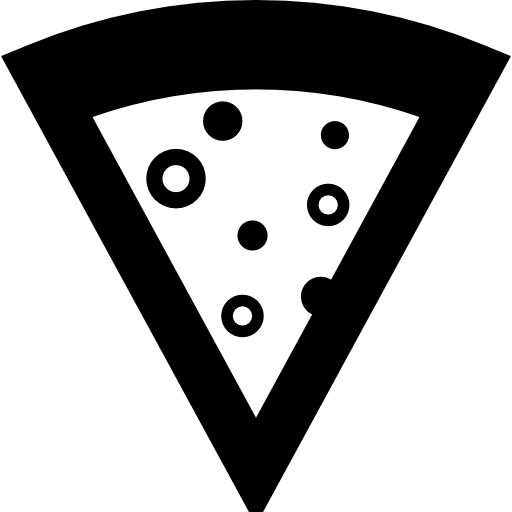 porción de pizza  icono