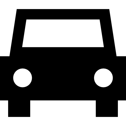 widok z przodu samochodu  ikona