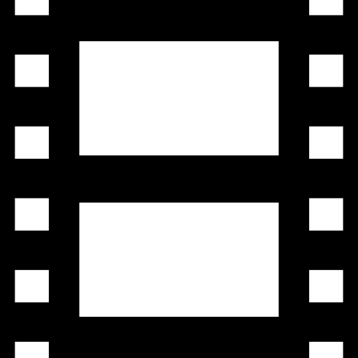 Movie film Basic Rounded Filled icon