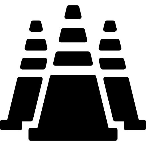 Traffic cones  icon