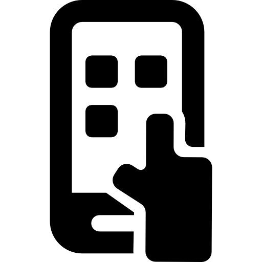 タッチスクリーンスマートフォン  icon