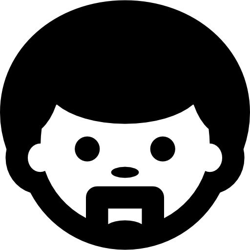 Лицо человека с бородкой  иконка