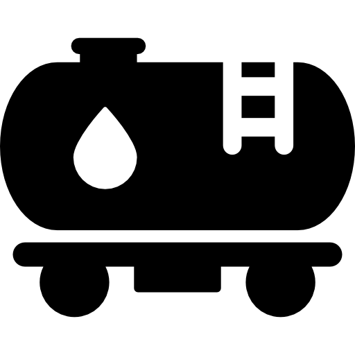 vagón cisterna de tren  icono