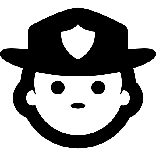 sheriff gezicht  icoon