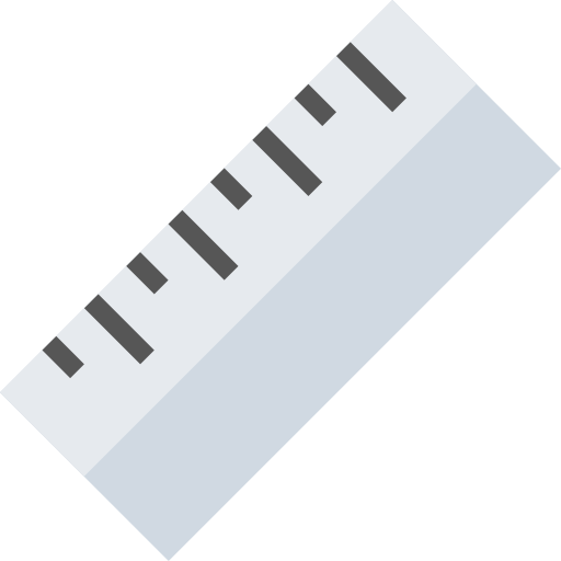 liniaal All-inclusive Flat icoon