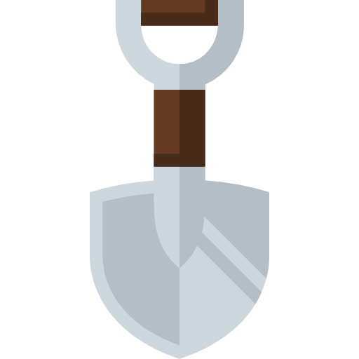 Shovel All-inclusive Flat icon