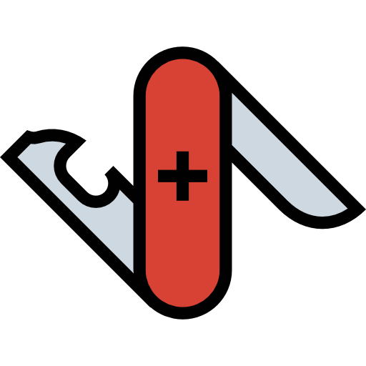 Swiss army knife All-inclusive Lineal color icon