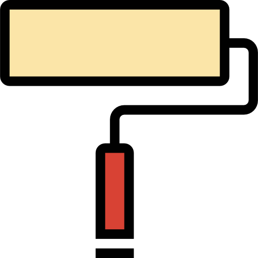 rodillo All-inclusive Lineal color icono