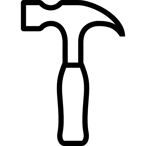 martillo All-inclusive Lineal icono
