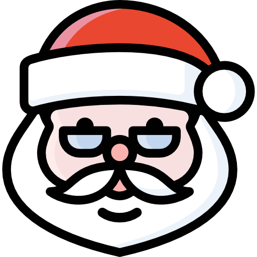 Санта Клаус All-inclusive Lineal color иконка