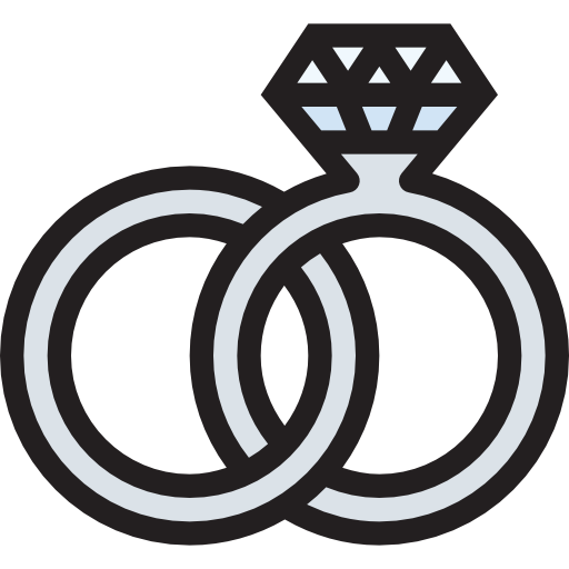 anillo de bodas All-inclusive Lineal color icono
